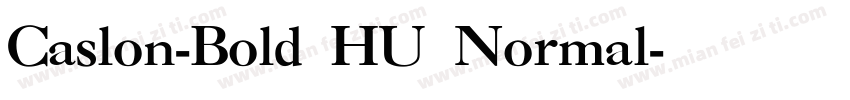 Caslon-Bold HU Normal字体转换